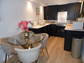 Stylish open plan kitchen and & living room.