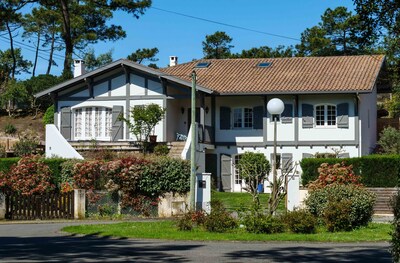 Grande Landaise completamente renovado, piscina climatizada, tranquila, cerca del mar