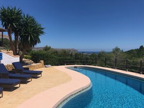 The pool has views over Javea and the Mediterranean