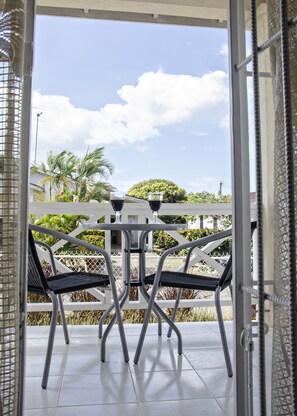 Outdoor area
Table and Chairs Available 