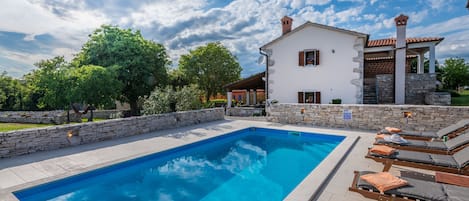 Make a splash in the private pool with stunning views of nature