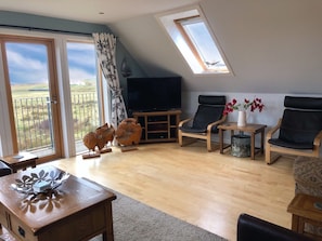 Living room and balcony