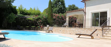 private pool and terrace