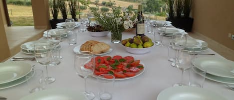 Al fresco dining with a view