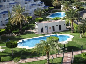 view from balcony