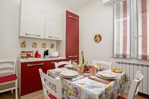 Kitchen and dining area