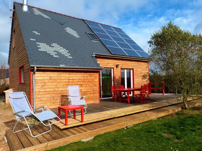 Holzhaus mit Garten in der Nähe von CARTERET 800m von Strand