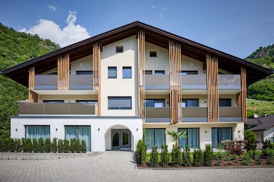 Laitacherhof: New apartment with sauna and pool in Klausen