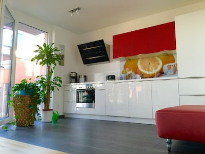 Fewo mit Rheinblick, 125 qm, 4 Zimmer, Designer Ausstattung