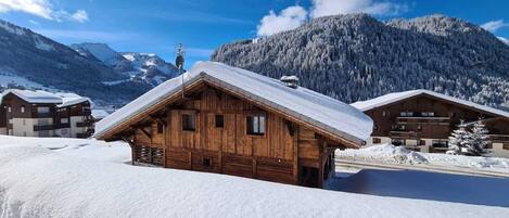 "Chante Merle" avec ses façades en bois brûlé 