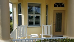 Front porch with 2 rockers