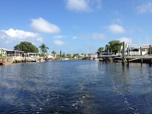Canal view while heading out for boat ride or day out fishing.