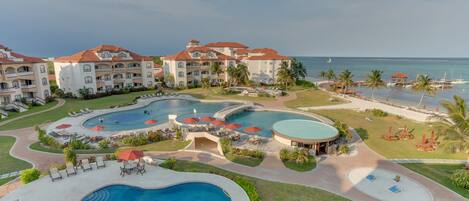 Resort's beautiful pools and grounds