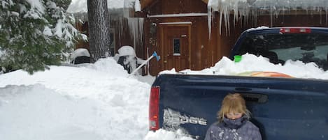 Morning after a huge snowfall