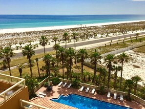 Gulf View Portofino Paradise. The convenient tower pool with hot tub seen here. 