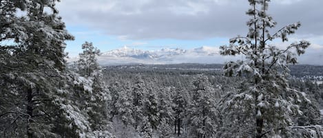 Panoramic views off the back deck.