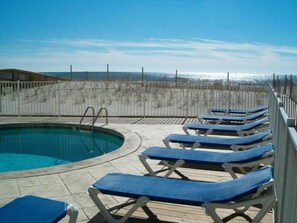 View of the Gulf from the pool deck