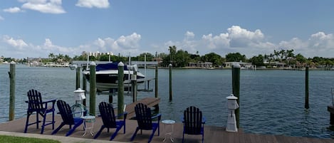 Intercostal view from back of building