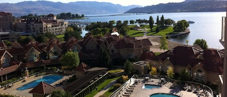 1128 Sunset Waterfront Resort 9th floor view of 
beautiful Lake Okanagan