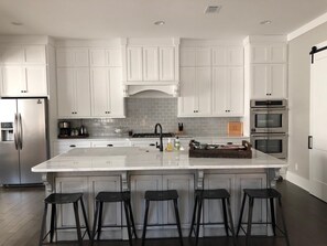 Kitchen with seating at island for 5.