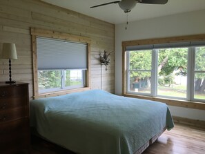 Master Bedroom on main floor with king sized bed