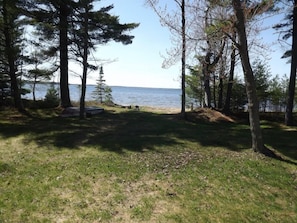 Front yard looking towards lake (northwest)