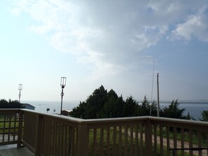 View of the lake from the deck!