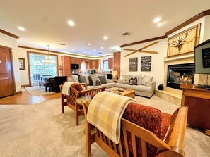 The open floor plan in both condos gives guests plenty of space to gather.