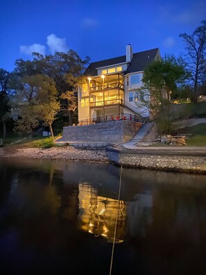 Back of home with new private pool