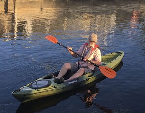 Kayaking in waterways around house.  Two Kayaks available for use on Site!