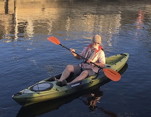 Kayaking in waterways around house.  Two Kayaks available for use on Site!