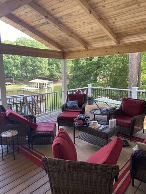 Beautiful outdoor deck area