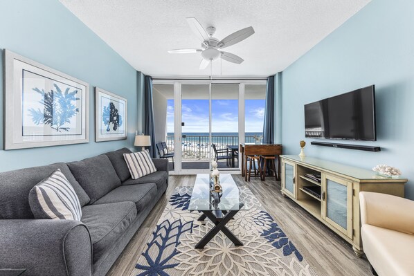 Main living area, flat screen TV