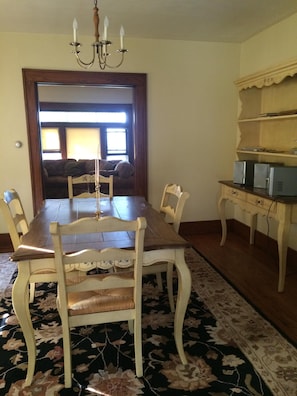 Airy dining room