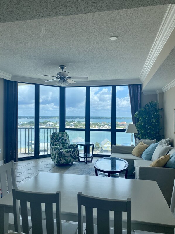 View from the kitchen. Watch for dolphins while preparing meals