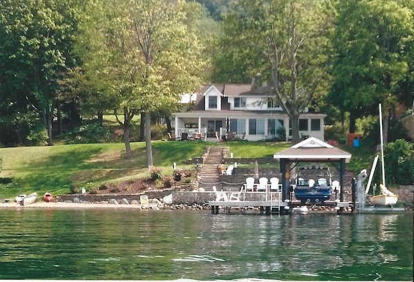 View of DeMarco House from Canandaigua Lake