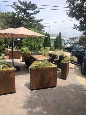 Patio eating area