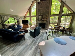 An open floor plan with plenty of space for the whole family.