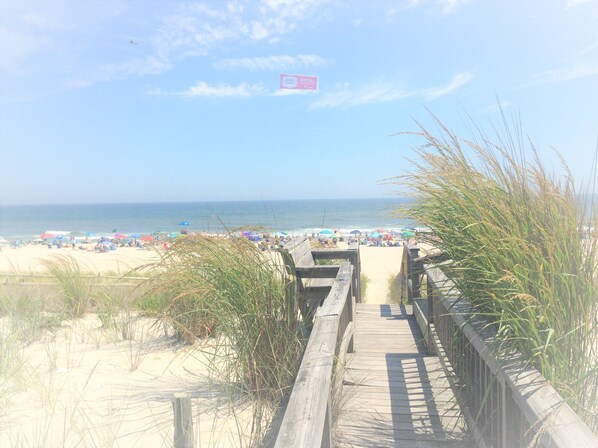 Private beach walkway
