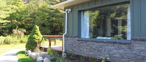 Walkway leading to the condo