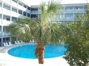 Building 1 is closest to the ocean and features HHR main outdoor pool.