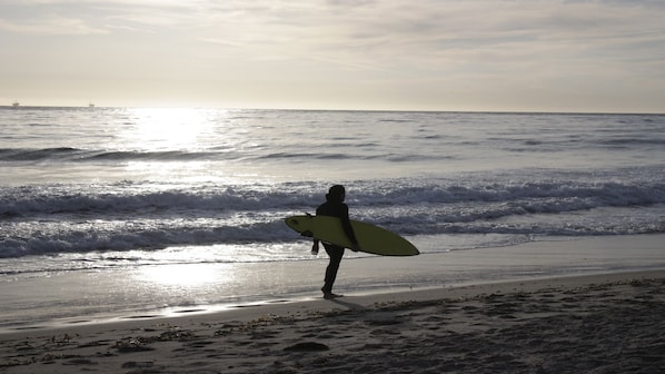 Beautiful Carpinteria State Beach. Right across the street from our Condo