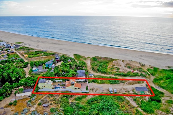 Pescadero Palace sets on over 1/2 acre on a 3-mile white sand beach!