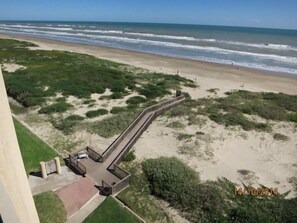 Boardwalk to the Beach is Right Downstairs.
