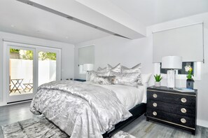 Outdoor secured garden means you can sleep with this slider open for ocean breezes