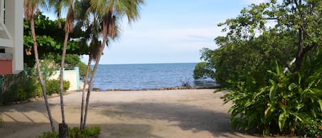 The private beach in back of our unit.