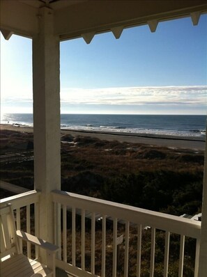 View from 3rd level deck.  You can see Cape Lookout in distance