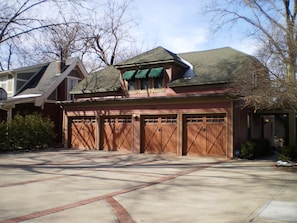Front view of carriage house