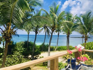 View to the ocean from the front deck. 