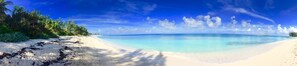 Panoramic of Casuarina bay beach